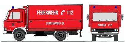 Loewe 4052 - H0 - Magirus-Deutz Zeta 90M5 - GW-Öl FW Bad Soden